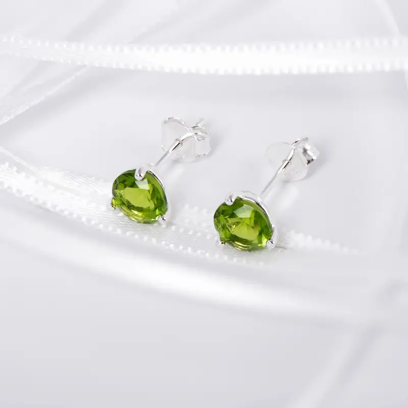 August Birthstone Stud Earrings 2