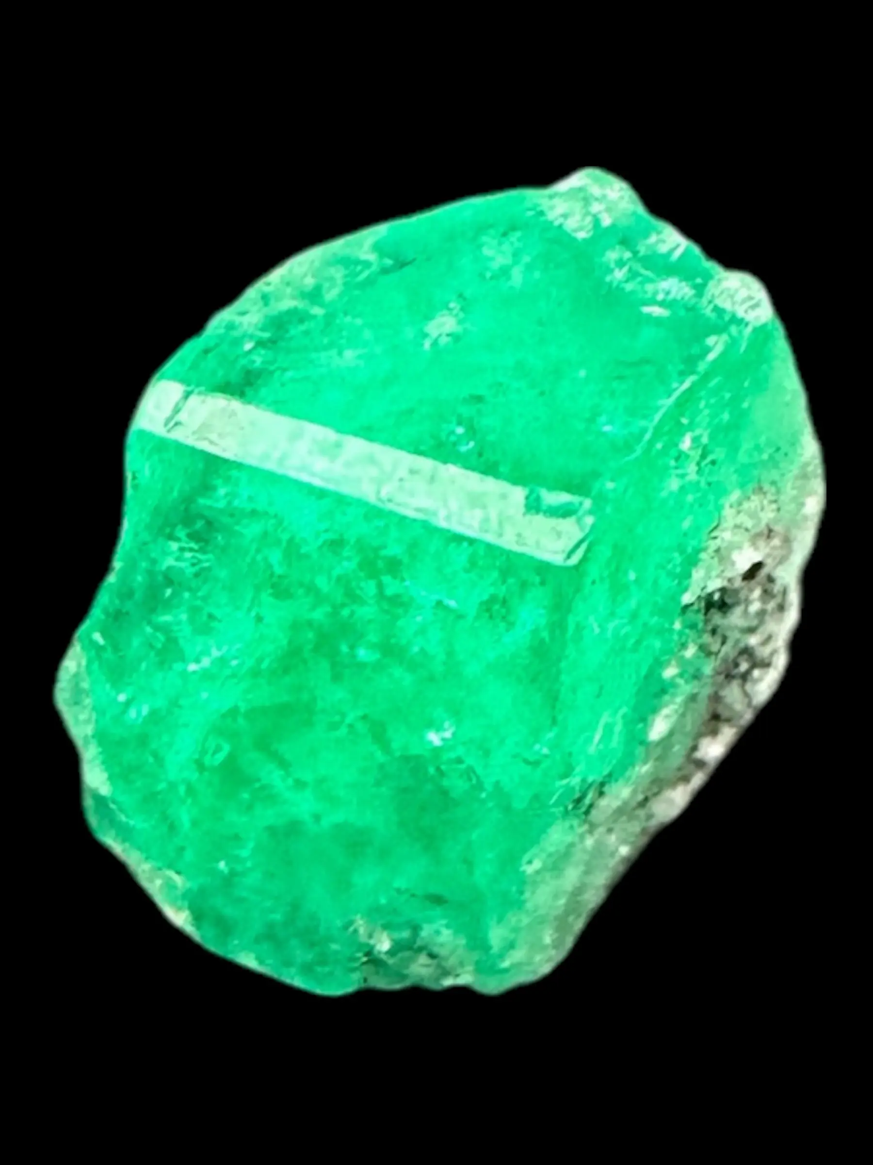 Natural Colombian Emerald Crystal, Raw Green Emerald, Rough Emerald Crystal, Collectible Emerald Specimen, Emerald for Gift or Collection