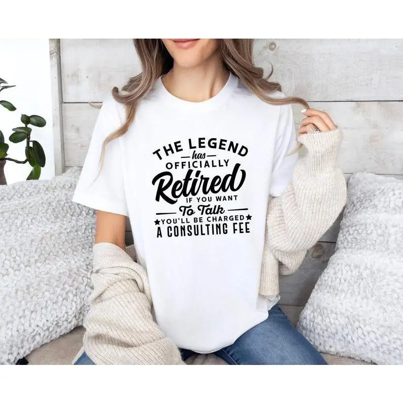 Legend Retired T-Shirt, Retirement Gift Tee, Cute Retired Teacher Shirt, Legend Retirement Tee, Funny Retirement Tee, Educator Gift T-shirt Gildan Heavy Cotton