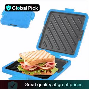 Silicone Microwave Sandwich Maker, 1 Count Quick & Even Cooking Sandwich Maker, Dishwasher Safe Microwave Accessories for Home Kitchen