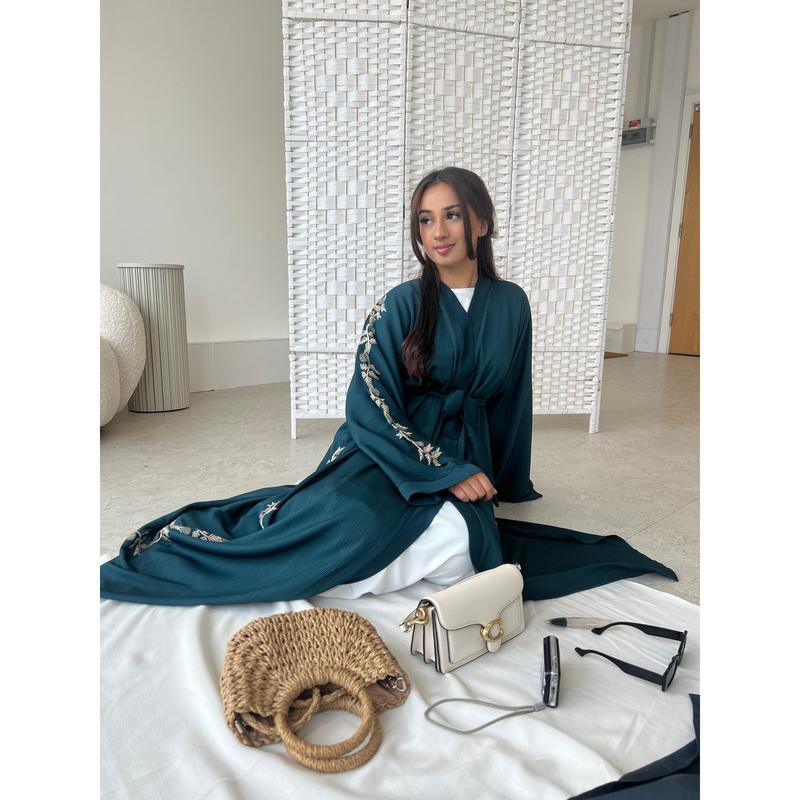 Saima Embroidery Abaya 4