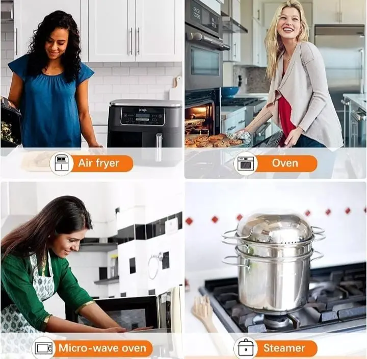 Disposable Air Fryer Liner Paper, 50/100pcs Rectangular Paper Air Fryer Liner Pots, Paper Basket Bowls, Baking Trays, Oven Accessories, Kitchen Gadgets, Household Baking Tools, Kitchen Accessories Bakeware Utensils air  fryer  paper  liners Silicone Meat 2