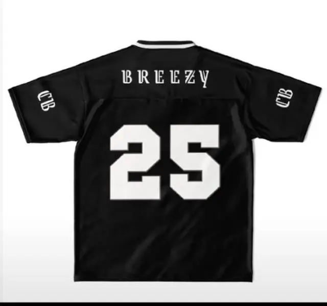 Chris Brown Unisex Football Jersey – Breezy Bowl XX World Tour 2025 Fan Merch