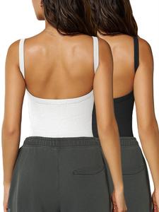 Women's Solid  Tank Top, Casual Sleeveless Top for Summer, Ladies Clothes for Daily Wear