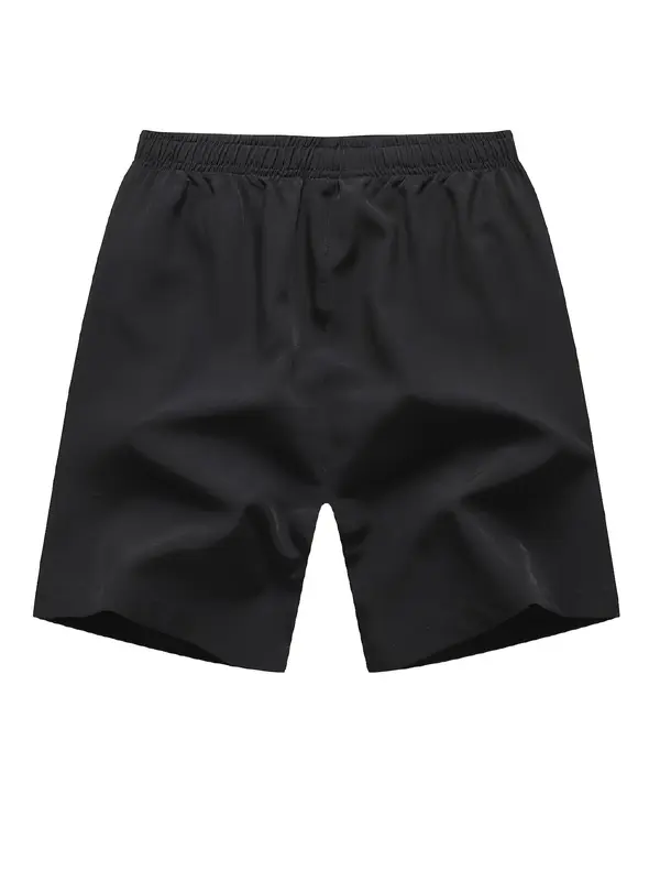 New summer men's breathable quick-drying 3-pack sports shorts - drawstring design + anti-theft zipper pocket black technology fabric essential equipment for hiking and running" 6