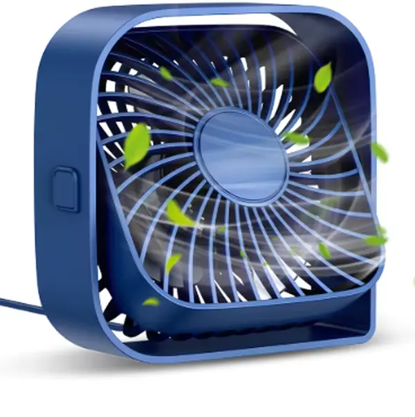 Mini Portable Fan,USB Desk Fan Table,Quiet 3 Speed Wind Personal Fan 360°Rotatable Head Standing Fans for Room Camping Hom 0
