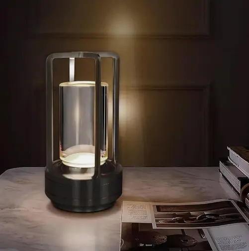 Modern LED Table Lamp USB Rechargeable Lamp Dimmable Bar Night Light ​Cordless 3