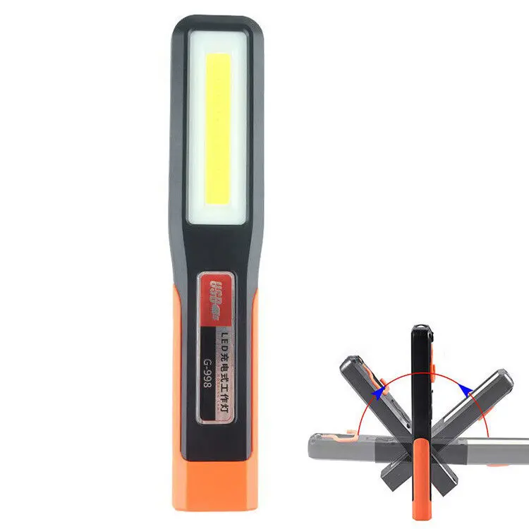 Rechargeable LED Magnetic Work Light Cordless COB Inspection Lamp Torch NEW