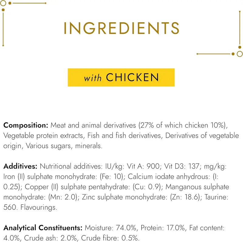 Gourmet Chicken Wet Cat Food 85g x12 – Savoury Cake for Adult Cats, Immune Support & Fresh Meals 4