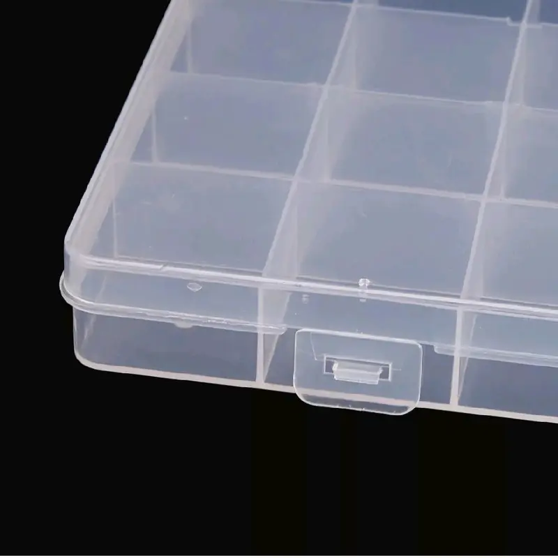24 Compartment Small Organiser Storage Plastic Box Craft Nail Art Fuse Beads - Z139 6