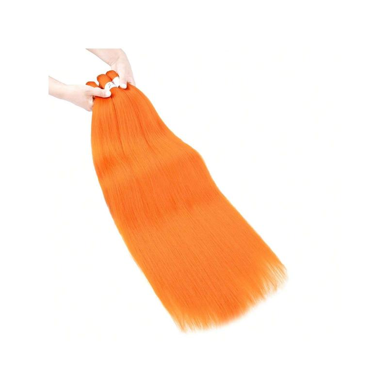 Orange Pre-Stretched Braiding Hair 26 Inch 1 Pack Long Braiding Hair Orange Hair Yaki Texture EZ Braids Crochet Hair For Goddess Box Braids Hot Water Setting Twist Synthetic Braiding Hair Extensions Synthetic Braiding Hair Easy Braid Hair Extensions 5