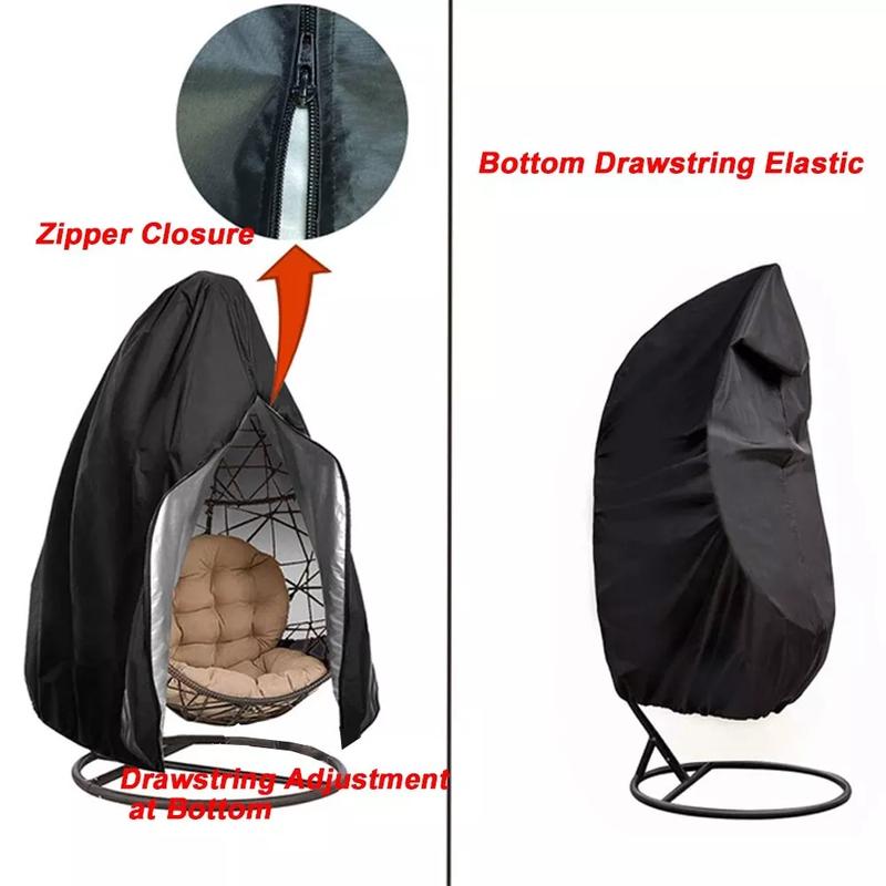 Product Introduction of Heavy Duty Hanging Swing Egg Chair Cover Garden Patio Outdoor Sun UV Waterproof 14