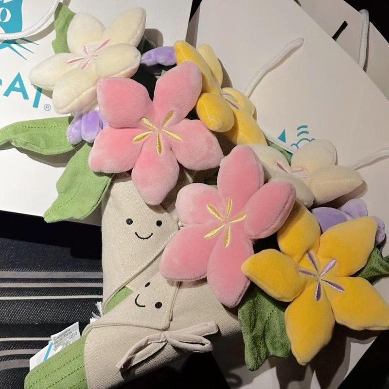 Original Jlcat Fun Bouquet Holding Flower Doll Doll Girl Gift Valentine'S Day Wedding Holding Flower Plush Toy 3