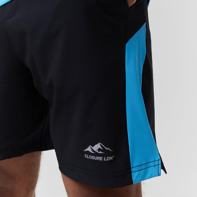 Cut & Sew Training Twinset | Neon Blue/Black 7