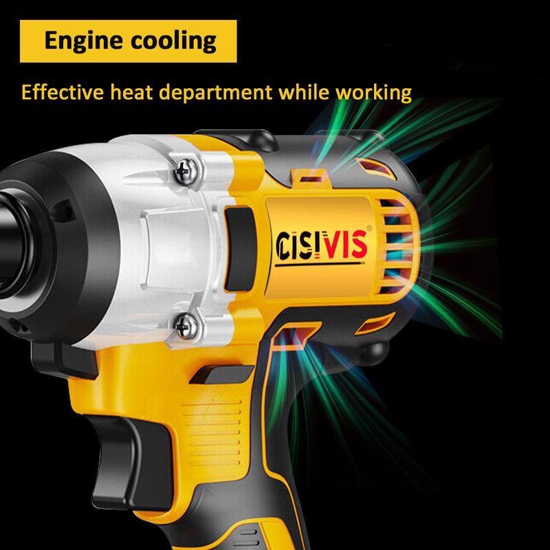 Brand new 1000Nm 1/2" Cordless Electric Impact Wrench Drill Gun Ratchet Driver w/2 Battery Special tools for car repair 7