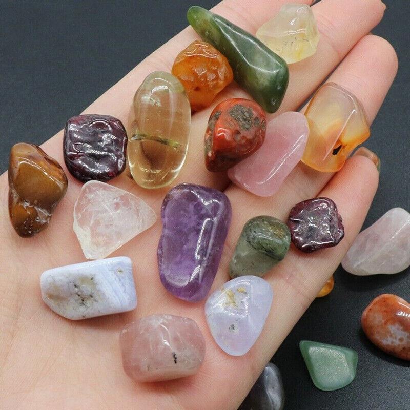 1KG Best Healing Natural Crystals Tumble Stones Mixed Chakra Gemstones 10-20mm 8