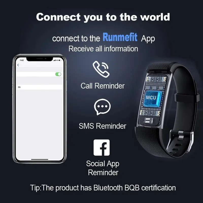 Smart Watch Men Women Fitness Tracker Blood Pressure Heart Rate Sport Watches UK 2