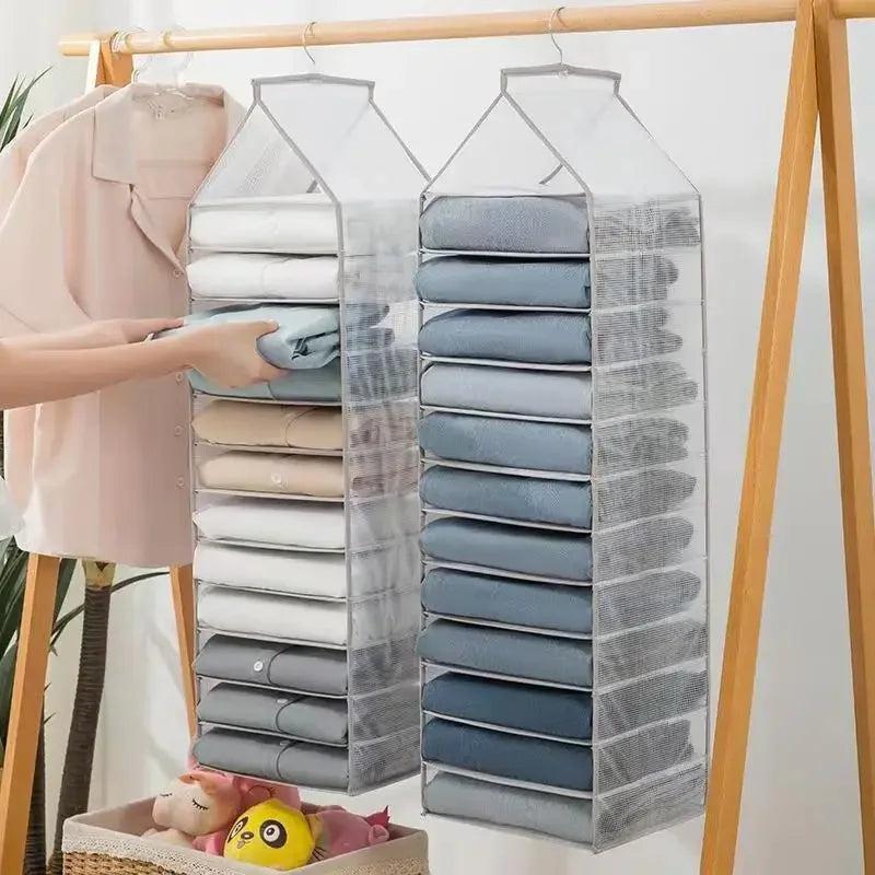 1pc Wardrobe Hanging Storage Bag Cabinet Organizer For Pants Socks T-Shirt Underwear Organizer Hanging Closet Organizer 0