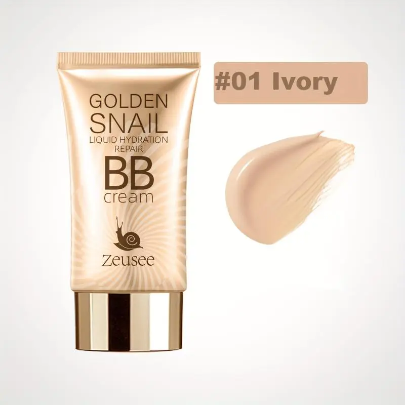 Golden Snail - Moisturizing Matte Finish BB Cream Foundation Primer, Full Coverage Concealer for All Skin Types, Pore-Hiding & Blemish Covering 3