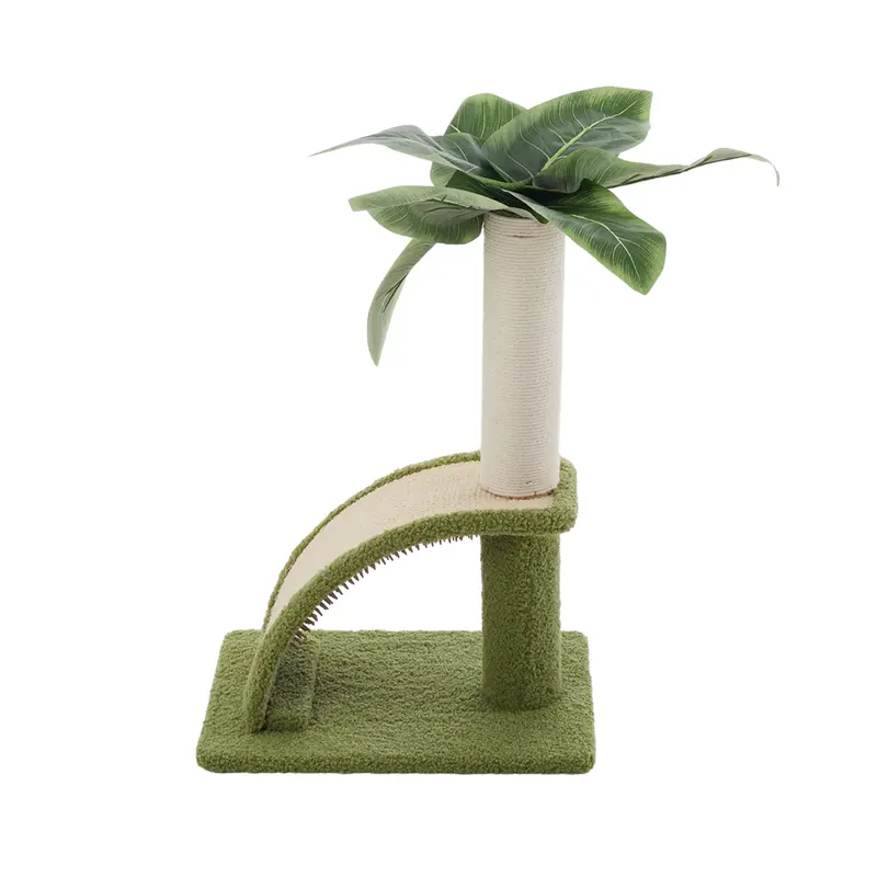 Pets Mood Green Tree Sisal Cat Sratching Post with Backscratcher 3