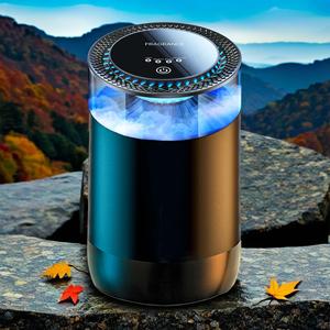 Smart Car Air Freshener, Rechargeable Portable Air Purifier Car Essential Oil Diffuser with Ambient Light, Smart Car Air Freshener Refills, Smart Aromatherapy for Car, Home & Office, Multifunctional Air Cleaner, Air Purifiers Filter, Fragrance Dispenser