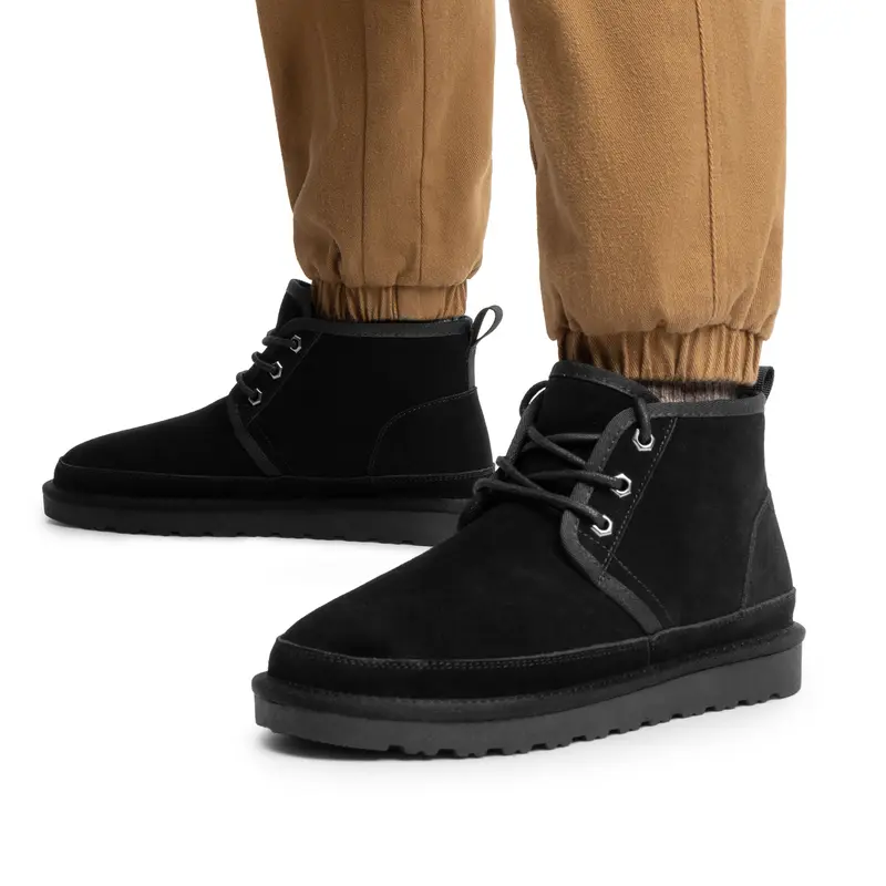 Bruno Marc Mens Snow Boots Winter Insulated Waterproof Outdoor Boots SBSB2402M FuzzyGo Men's Cozy Footwear Walking Shoes 5