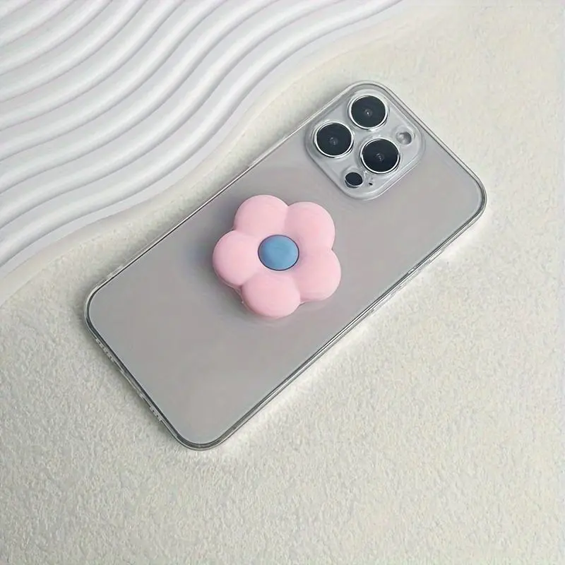 GOOD (Gifts)1 cartoon bear silicone phone holderSticky desktop phone holder Soft silicone foldingphone grip 2