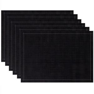 Rectangular Placemat, 1/4/6/8/12pcs Stylish Linen Placemat, Table Mat for Home Kitchen Dining Room Decor, Coasters