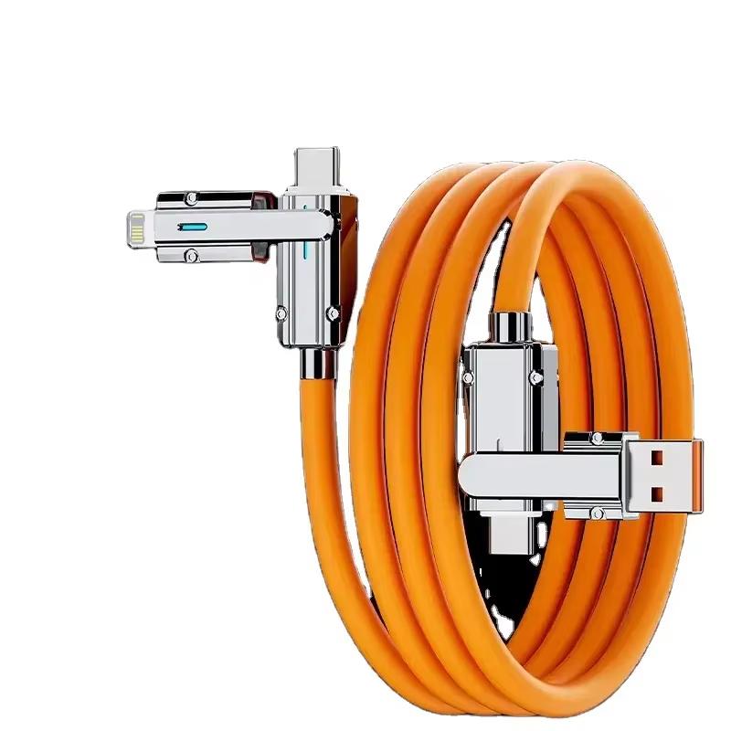 4 in 1 PD 120W USB Type C to C Charging Cable for iPhone Samsung Data Charging Cable - Cellphone, Smartphone 2
