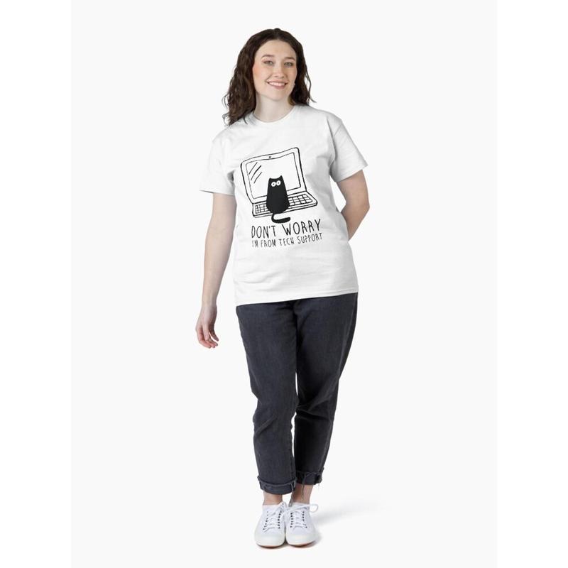 I'm From Tech Support Classic T-Shirt – Funny Geek Tee for IT Pros, Programmers, Help Desk Heroes & Techies 3
