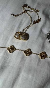 Product Review of 90s Rose London 3-item Jewellery Set, 2025 Spring Summer Trendy Fashion Jewellery Mysterybox, Necklace + Rings + Bracelet, Elegant Classic Jewellery Necklace for Women, Casual Basic Girl Accessories, All Matching Adjustable Necklace Rings from M**a 3