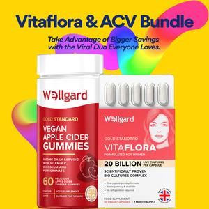 Wellgard Vitaflora & ACV Gummies Bundle