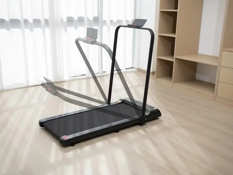 Foldable Walking Pad Treadmill for Home & Office - Compact Under Desk Electric Running Machine with Handle, Remote Control & App, 2HP Motor, 1-10Km/H Speed, 110kg/245lbs Capacity - Portable & Convenient Fitness Solution 8