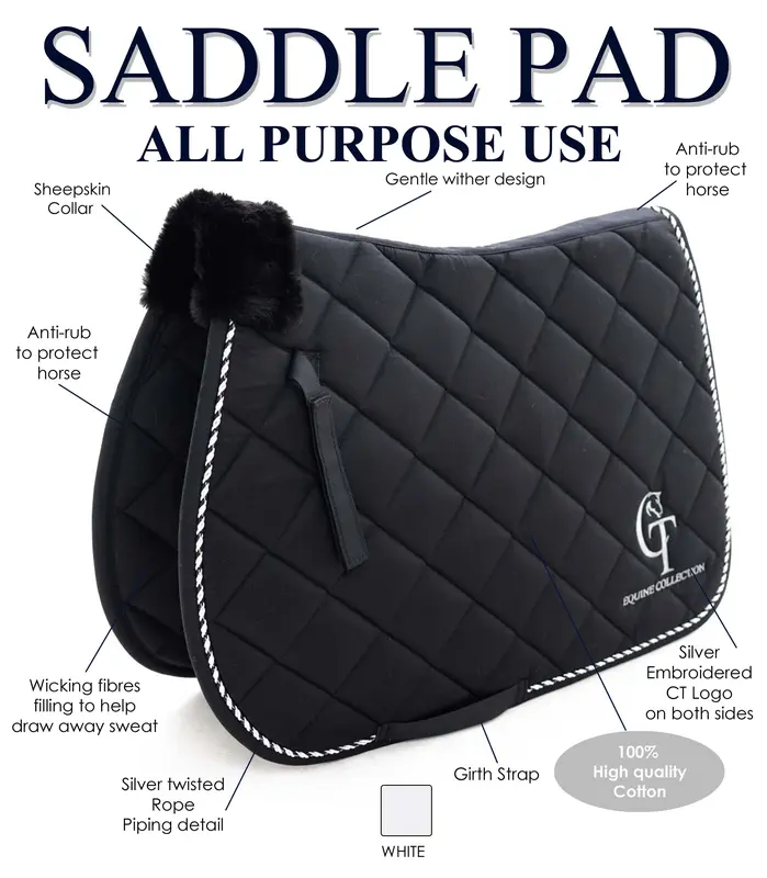Saddle Pad - General Purpose - Black 6