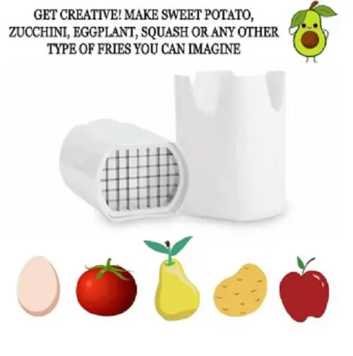 Easy Chip Cutter Potato Chipper Vegetable Chopper For Perfect French Fries Fry 3