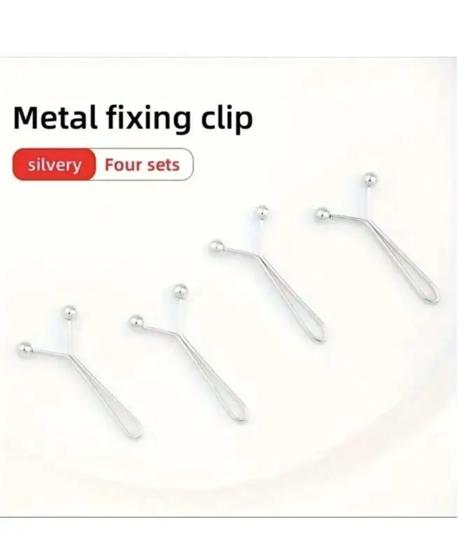 4pcs Invisible Metal Clip Buttons for Waist Tightening - Adjustable Fashion Accessory for Jeans and Clothes 6