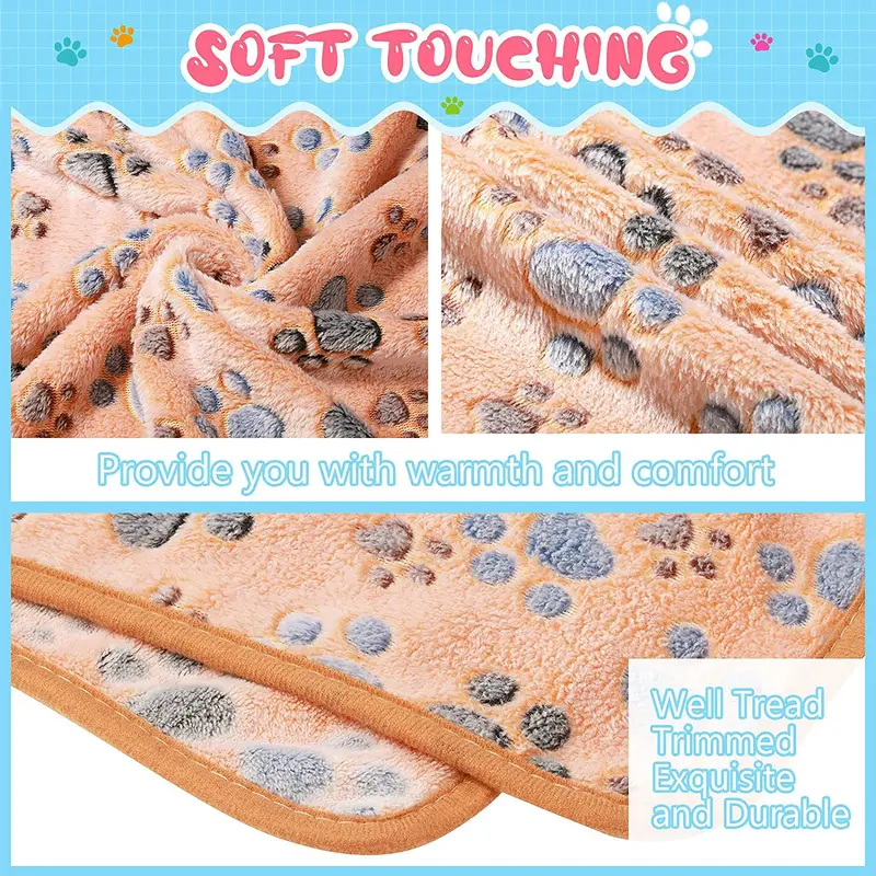 Pet Blanket Dog Cat Coral Fleece Blanket 6
