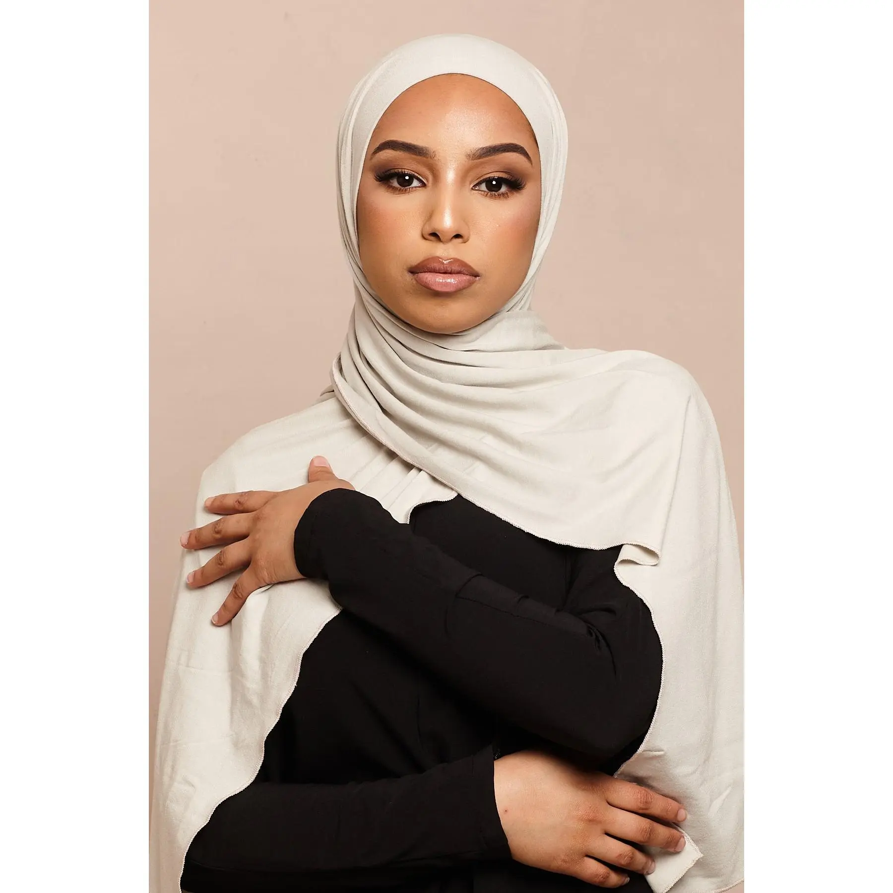 Foggy Grey Bamboo Jersey Hijab