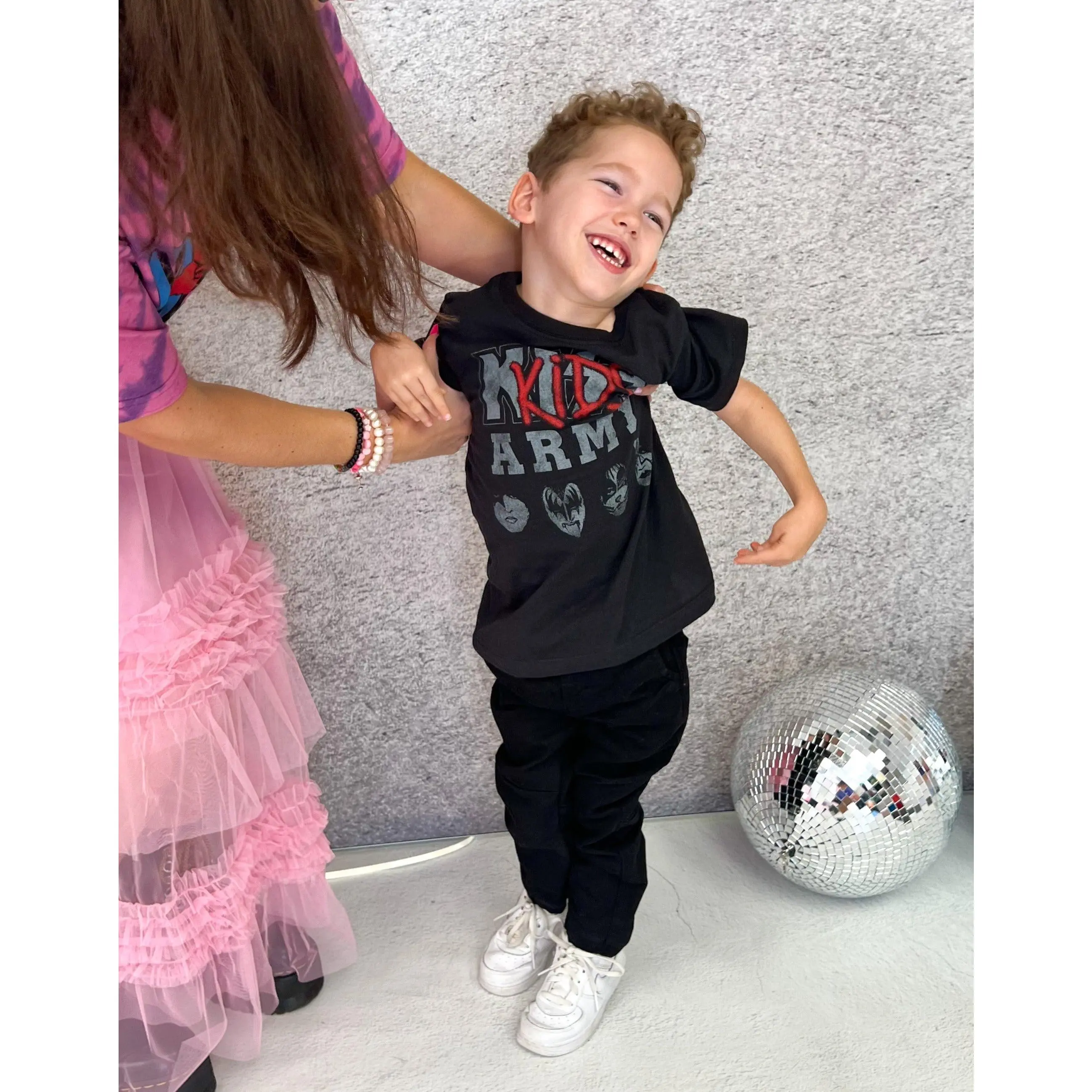 Kiss 'Kids Army' Kids T-Shirt In Black