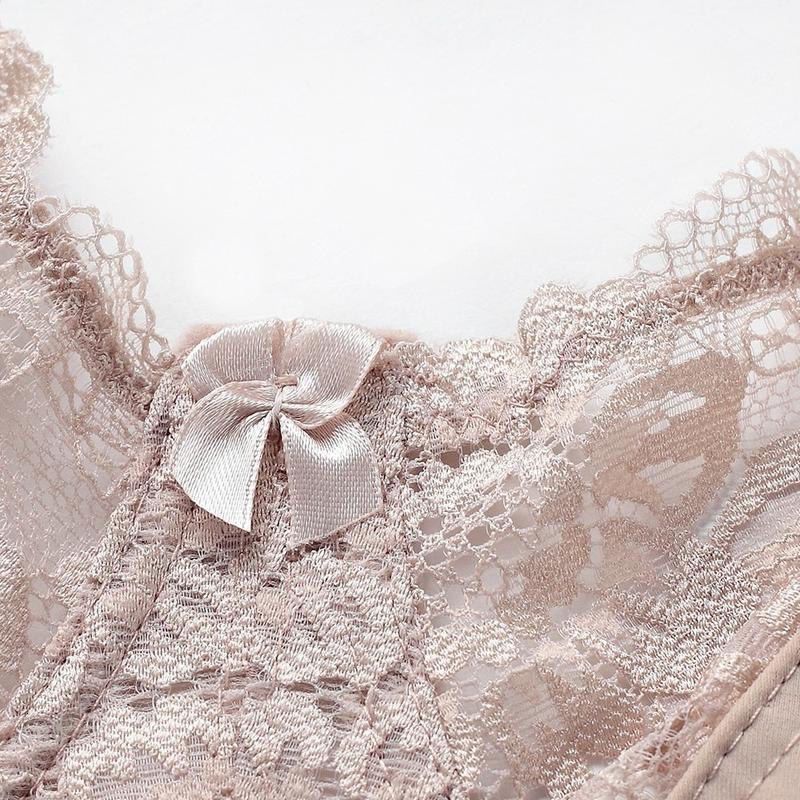 Lace Perspective Bras for Women Sexy Lingerie Underwire Embroidery Floral Bralette Large Size C D E 80 85 90 95 100 105 Lingerie 4