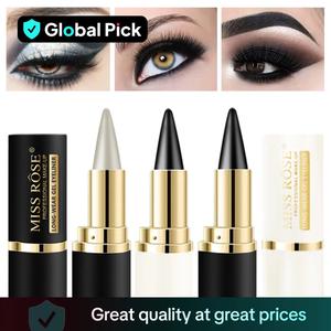 Creamy Texture Eyeliner, Easy Coloring Liquid Eyeliner Pen Sweat Proof Daily Makeup Accessories for Women and Girls,  Eyeliner Pencil, Vividly Pigmented, Makeup Products, Smooth, Cosmetic Eyeliner Pencil Set, Color Eyeliner Shades