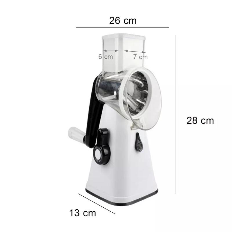3 in 1 Rotary Food Slicer Chopper Cheese Grater Fruit Vegetable Shredder Cutter for Kitchen Utensils 4