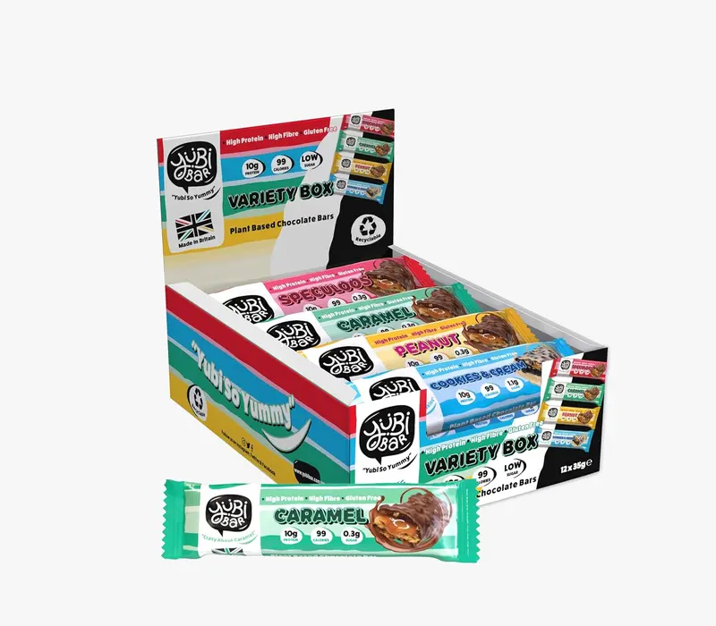 Protein Bar Variety Box 12 Pack 99 Cal High Protein Low Sugar Gluten Free Dairy Free 420g 0