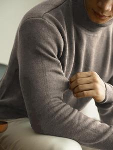 Men's Solid Turtle Neck Sweater, Regular Fit Casual Long Sleeve Jumper for Fall & Winter, Men's Knitwear for Daily Wear