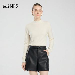 euiNFS Finely Knitted Fabric with Smooth Soft Hand Feel for Comfortable All-Day Wear E741002 Women's Top