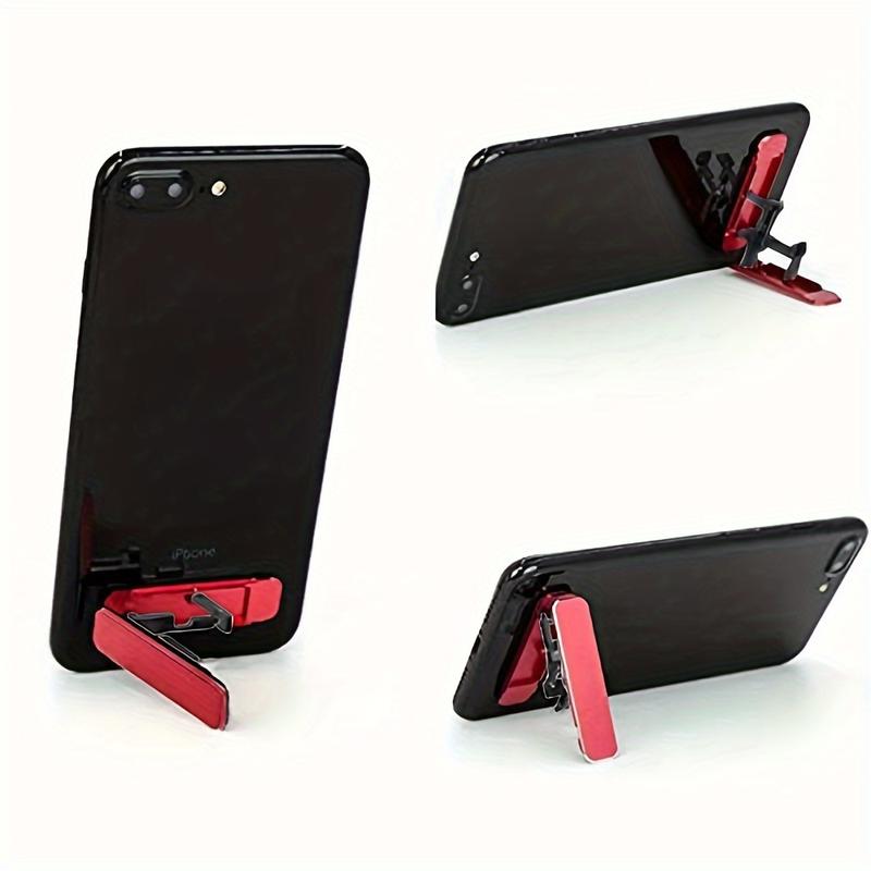 ANIELGARD  Creative Ultra-Thin Foldable Invisible Back Adhesive Phone Stand - Desktop Anti-Slip Design, Adjustable for Optimal Viewing. 1
