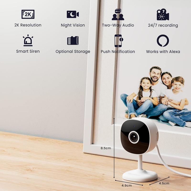 GALAYOU 2K WiFi Security Camera - Indoor Home CCTV with Motion Detection & Night Vision, Works with Alexa 1