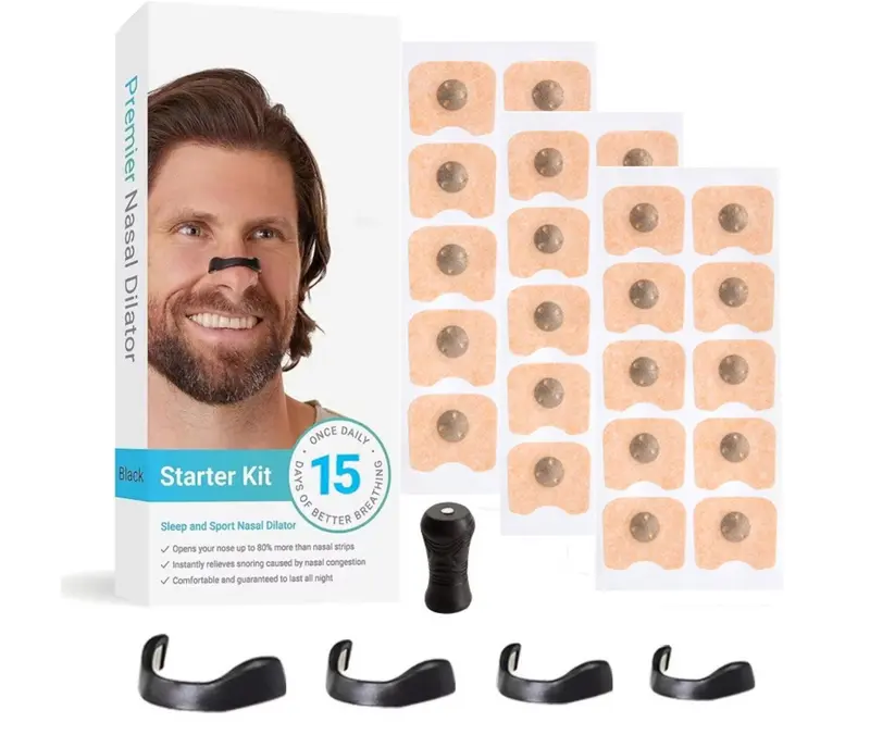 Better Breathing Starter Kit - Magnetic Nasal Strips with Congestion Relief Technology for Improved Airflow 0