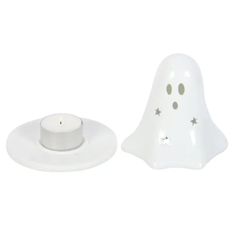 Gothic Gifts Ghost Tealight and Incense Cone Holder Ceramic Decor 4