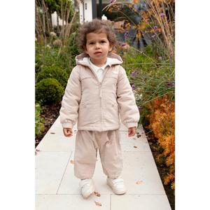 Unisex Beige Needlecord Jacket